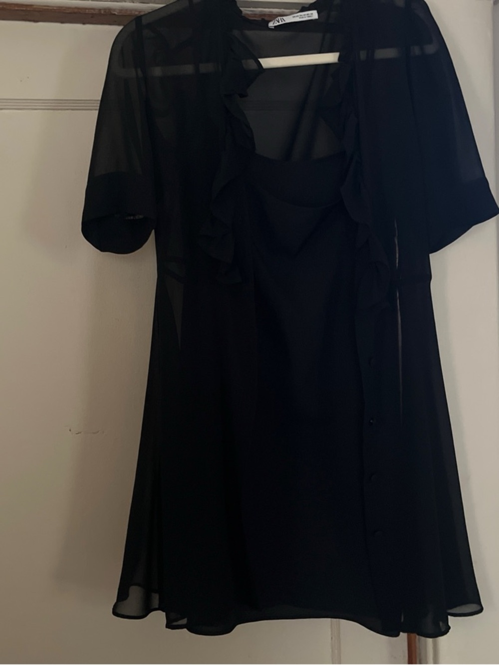 Zara Black Sheer dress